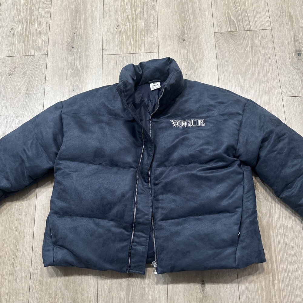 Puma x Vogue Women s Blue Oversized‎ Puffer Jacket Size XL Good Condition READ